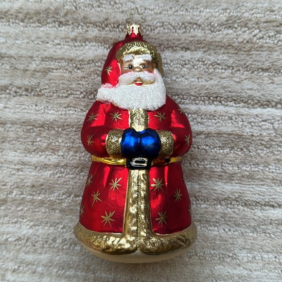 Christopher Radko Glass Christmas Ornament Ded Moroz Santa Red & Gold Robe - Picture 1 of 16